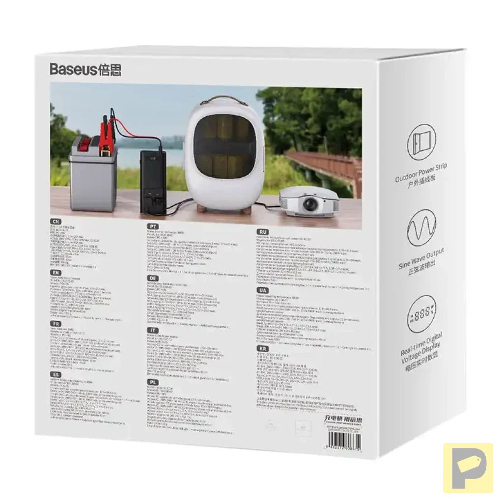 Power Inverter Baseus 300W (220V CN/EU) (black)