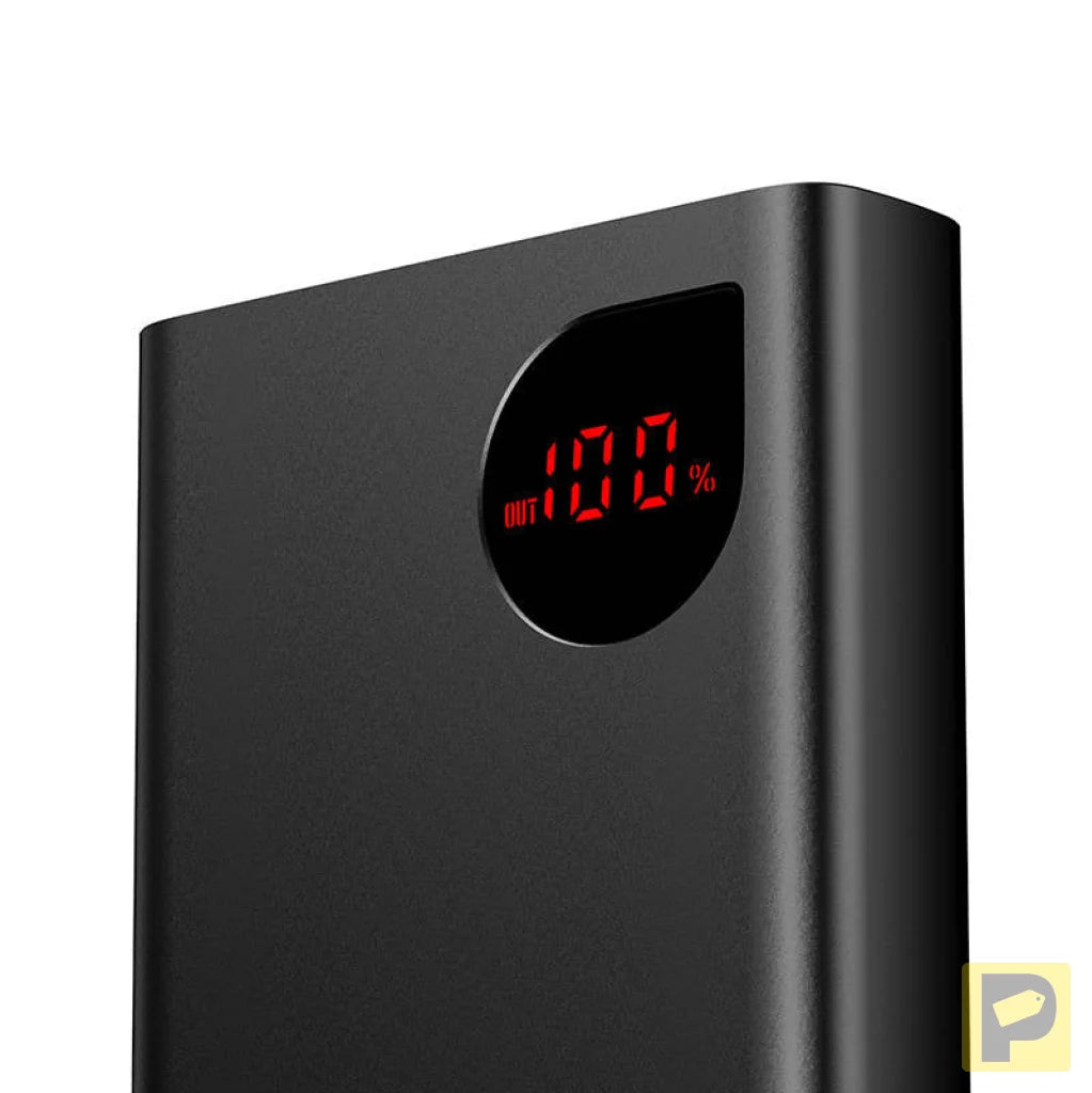 Powerbank Baseus Adaman Metal, 20000mAh, 2xUSB, USB-C, Lightning, microUSB 22.5W (black)