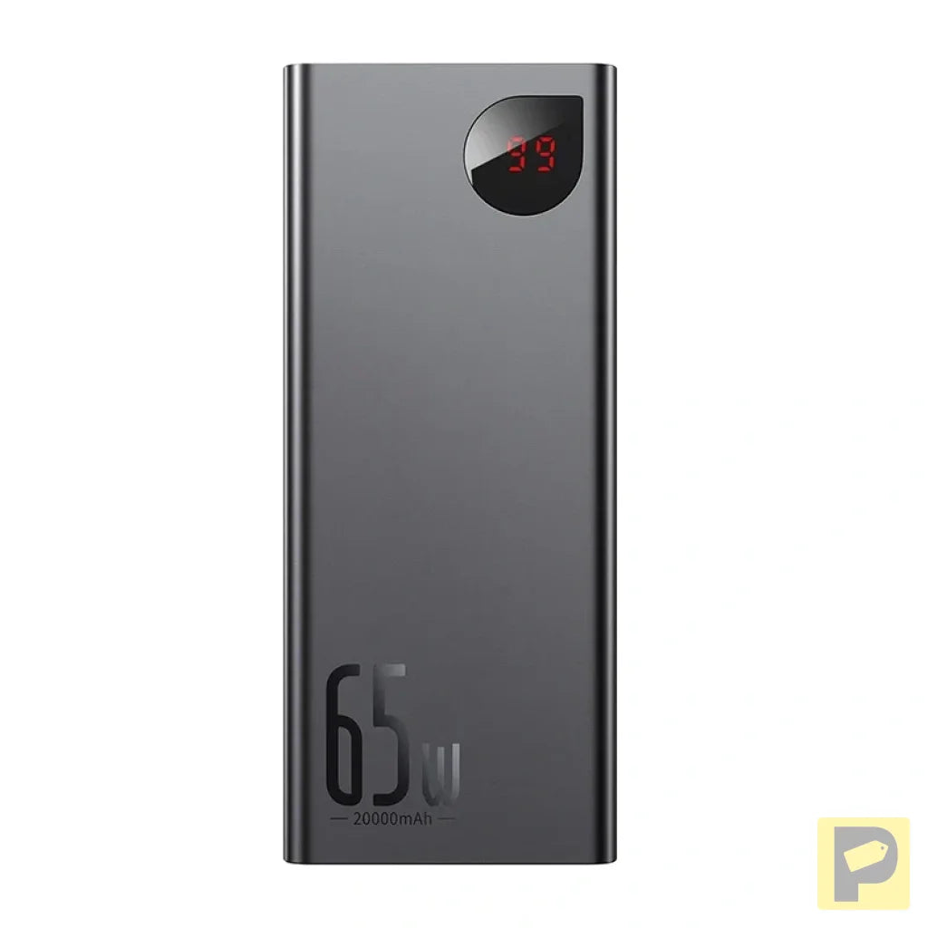 Powerbank Baseus Adaman Metal 20000mAh PD QC 3.0 65W 2xUSB + USB-C + micro USB (Black)