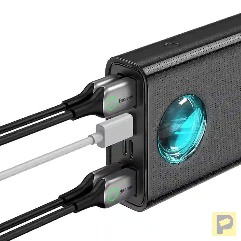 Powerbank Baseus Amblight 30000mAh, 4xUSB, USB-C, 65W (black)