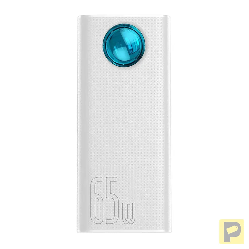 Powerbank Baseus Amblight 30000mAh, 4xUSB, USB-C, 65W (white)