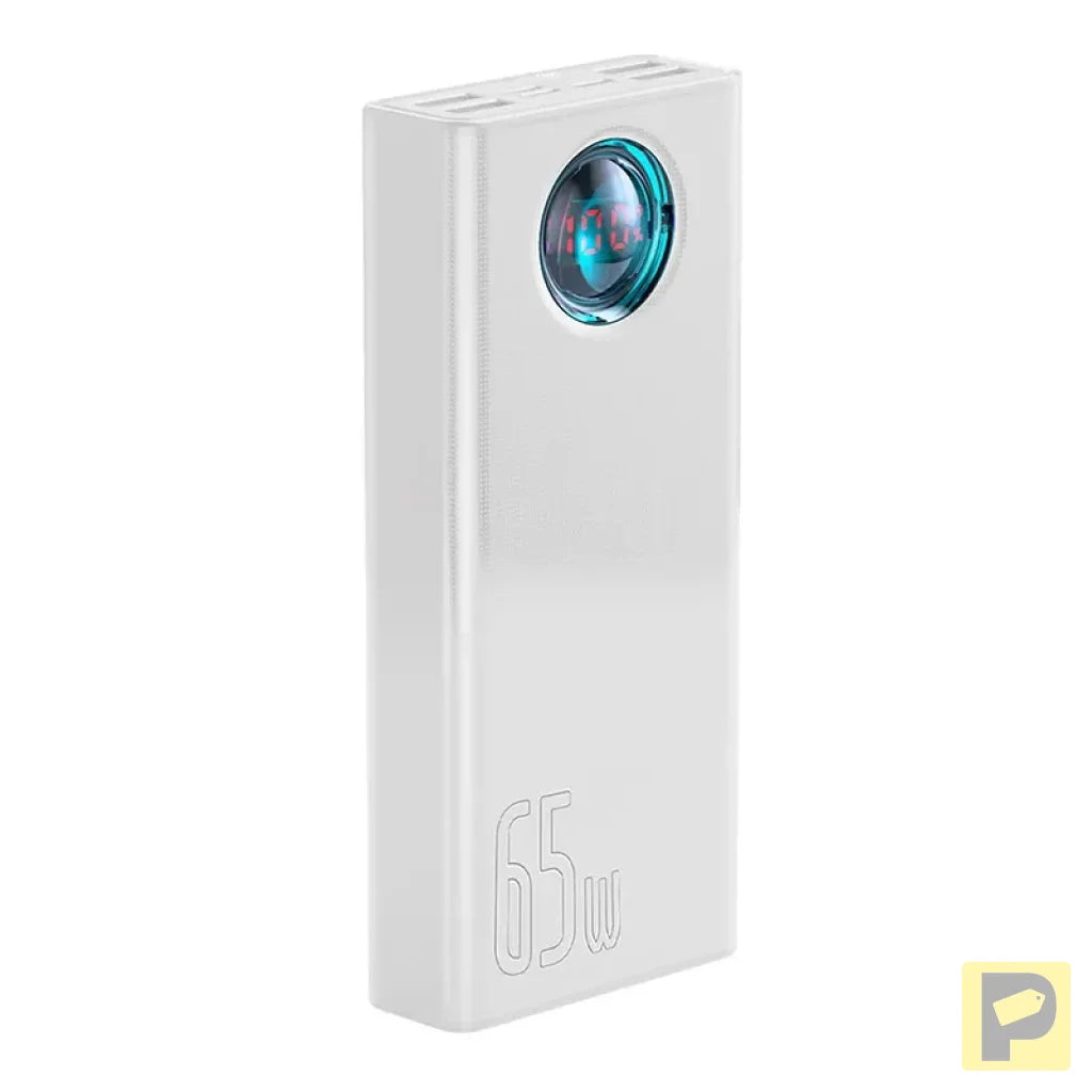 Powerbank Baseus Amblight 30000mAh, 4xUSB, USB-C, 65W (white)