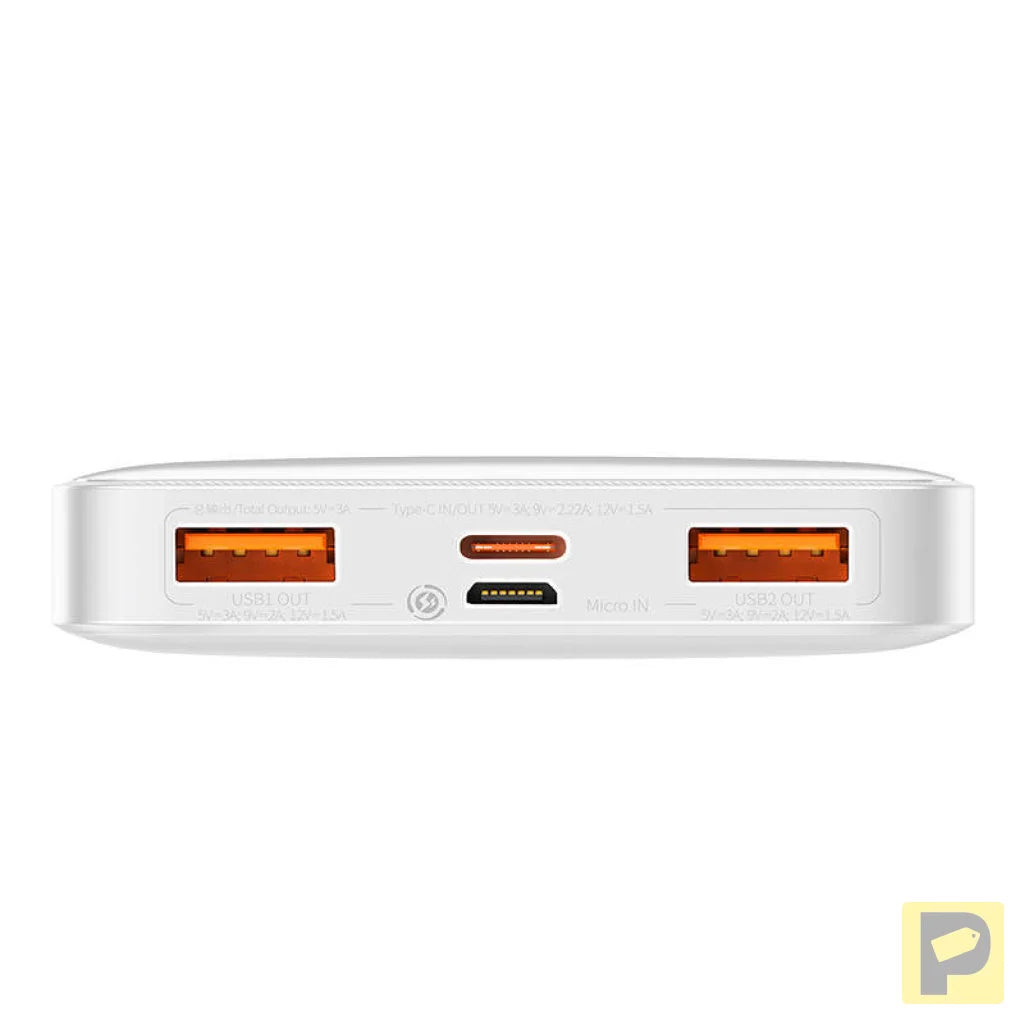 Powerbank Baseus Bipow 10000mAh, 20W (white)