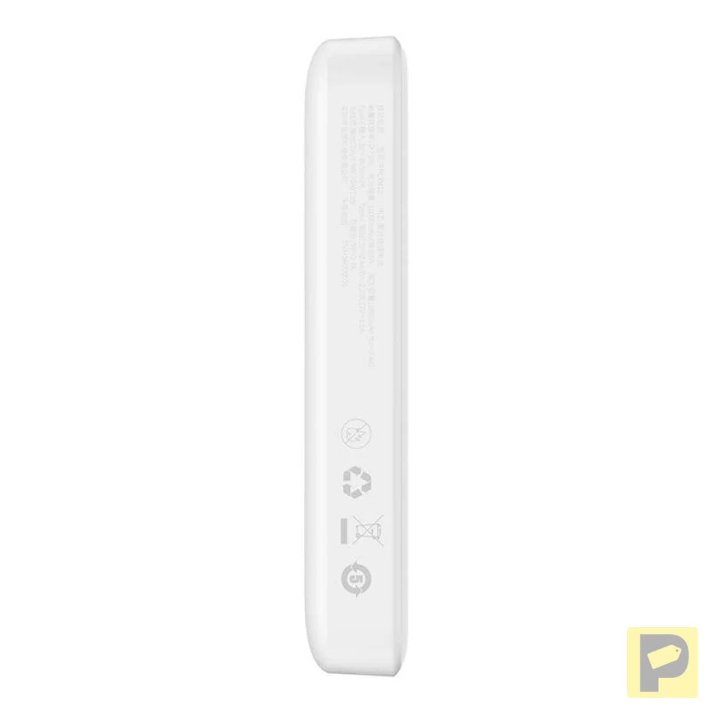 Powerbank Baseus Magnetic, 10000mAh, USB-C 20W, MagSafe (white)