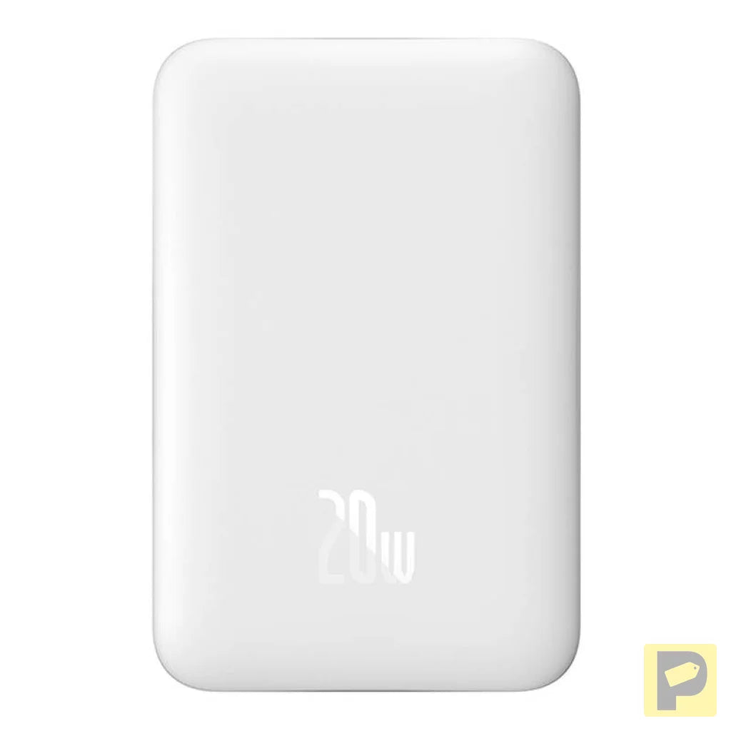 Powerbank Baseus Magnetic, 10000mAh, USB-C 20W, MagSafe (white)