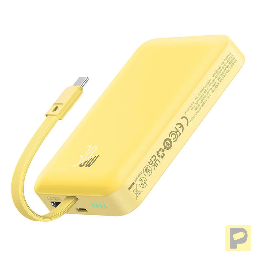Powerbank Baseus Magnetic Mini 10000mAh 30W MagSafe (yellow)