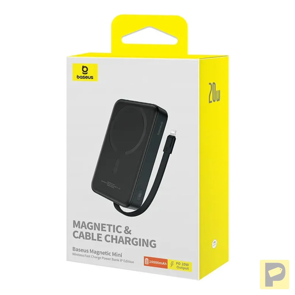 Powerbank Baseus Magnetic Mini 10000mAh, Lightning 20W MagSafe (black)