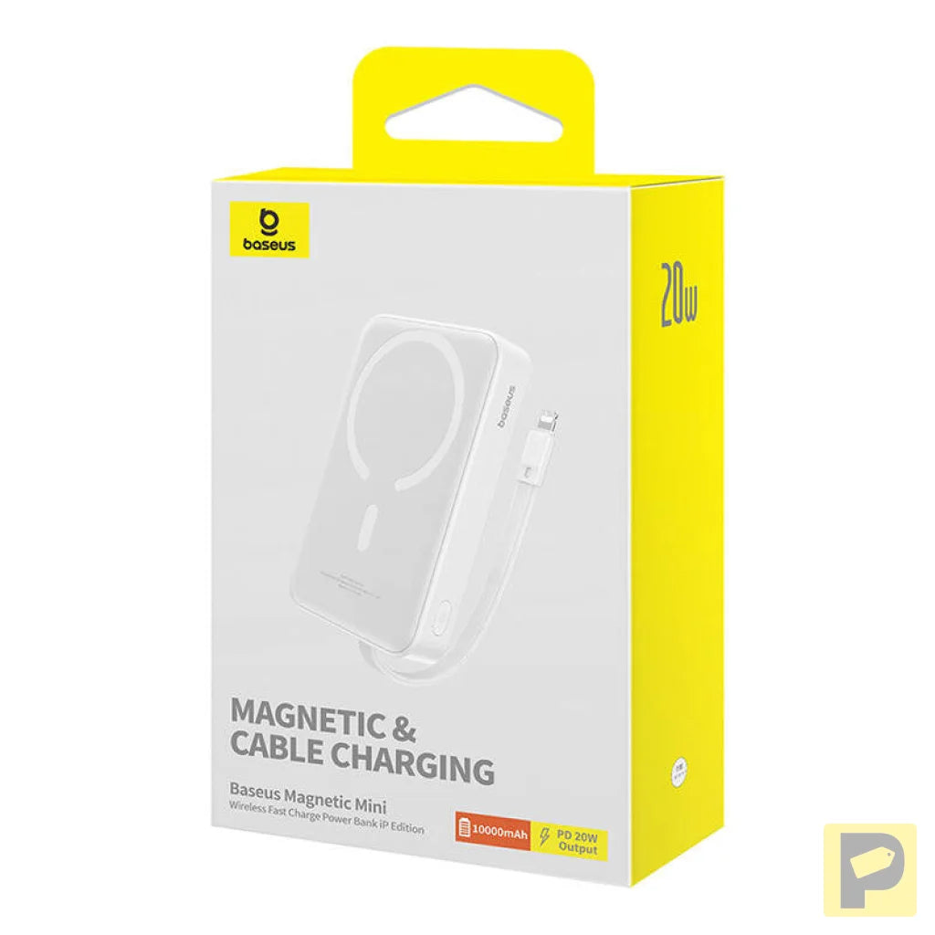 Powerbank Baseus Magnetic Mini 10000mAh, Lightning 20W MagSafe (white)