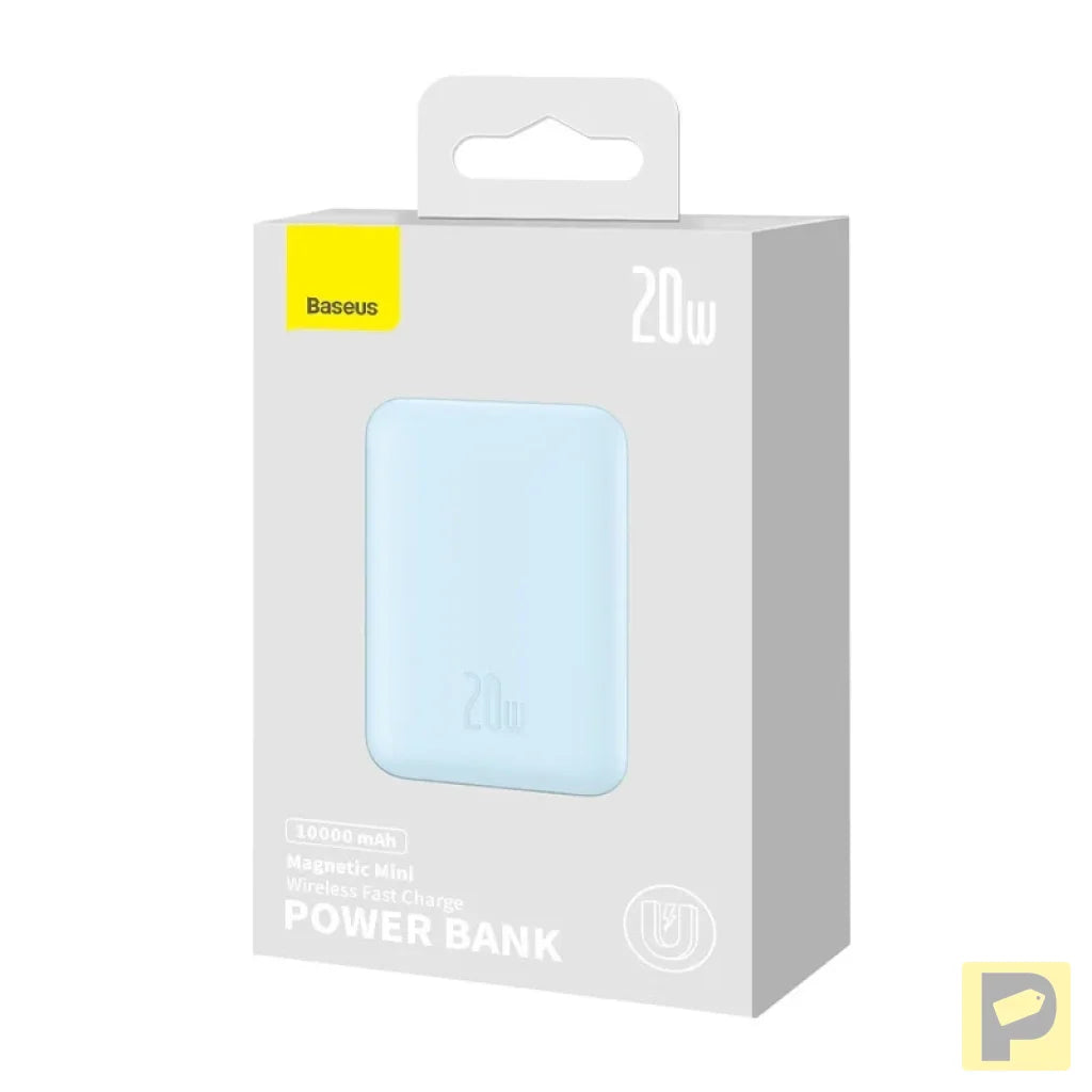 Powerbank Baseus Magnetic Mini 10000mAh, USB-C 20W MagSafe (blue)