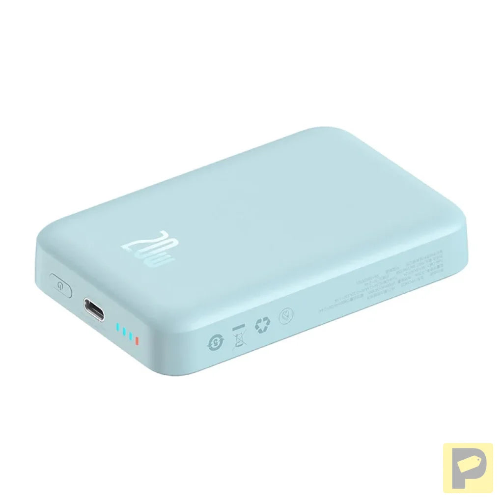 Powerbank Baseus Magnetic Mini 10000mAh, USB-C 20W MagSafe (blue)
