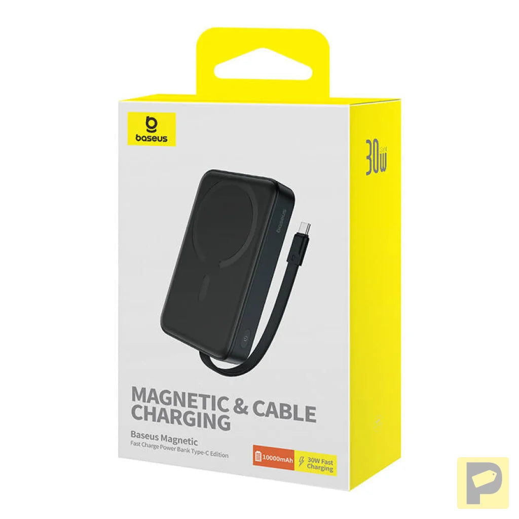 Powerbank Baseus Magnetic Mini 10000mAh, USB-C 30W MagSafe (black)