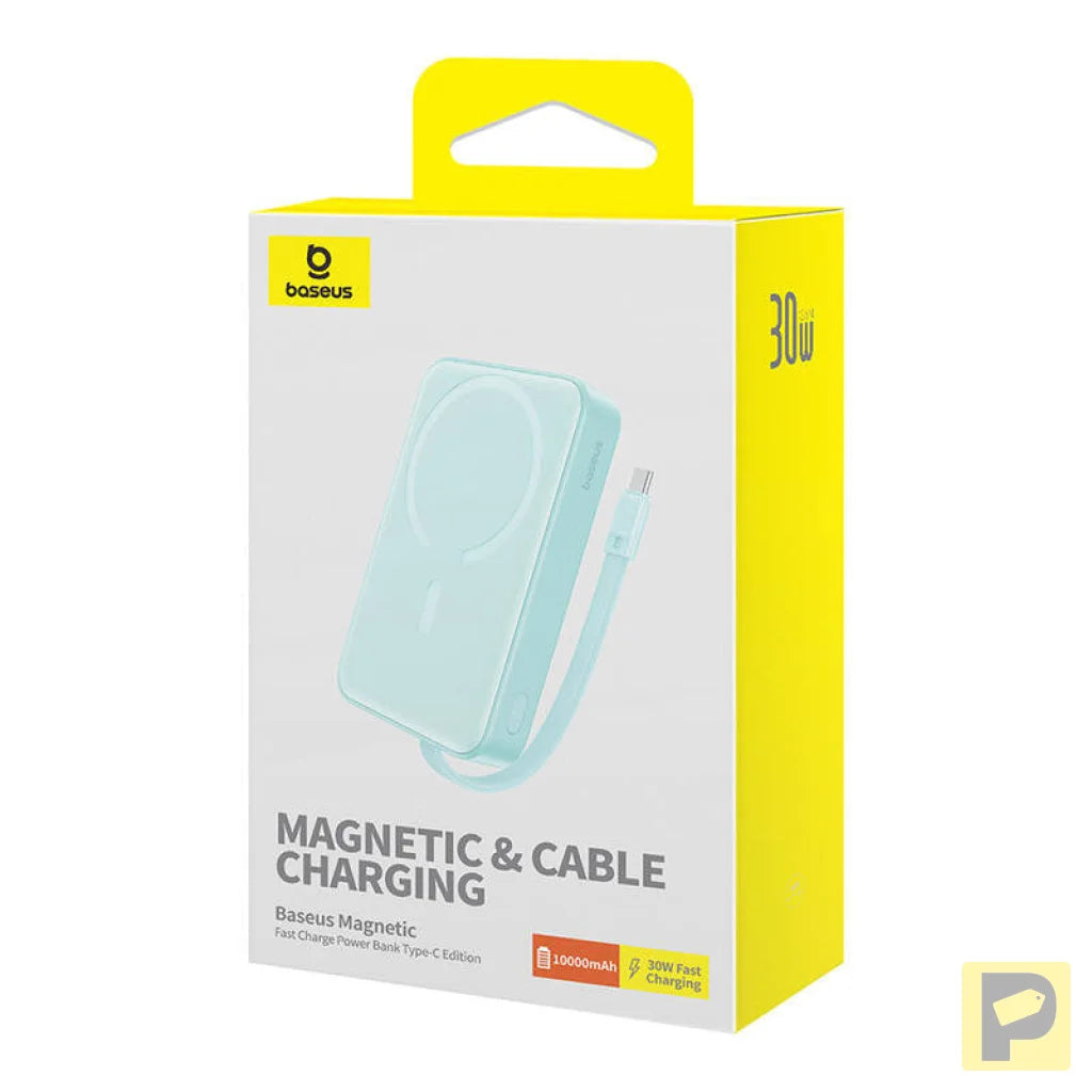 Powerbank Baseus Magnetic Mini 10000mAh, USB-C 30W MagSafe (blue)
