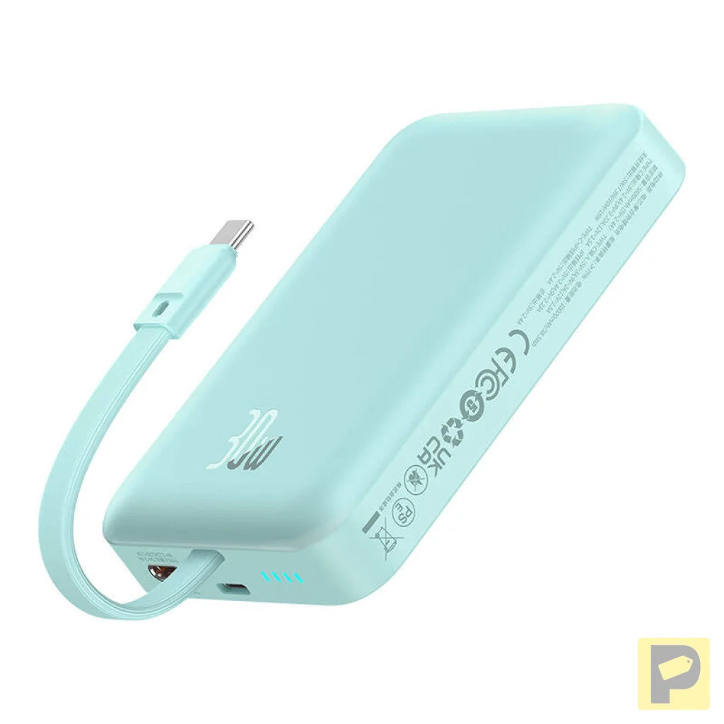 Powerbank Baseus Magnetic Mini 10000mAh, USB-C 30W MagSafe (blue)