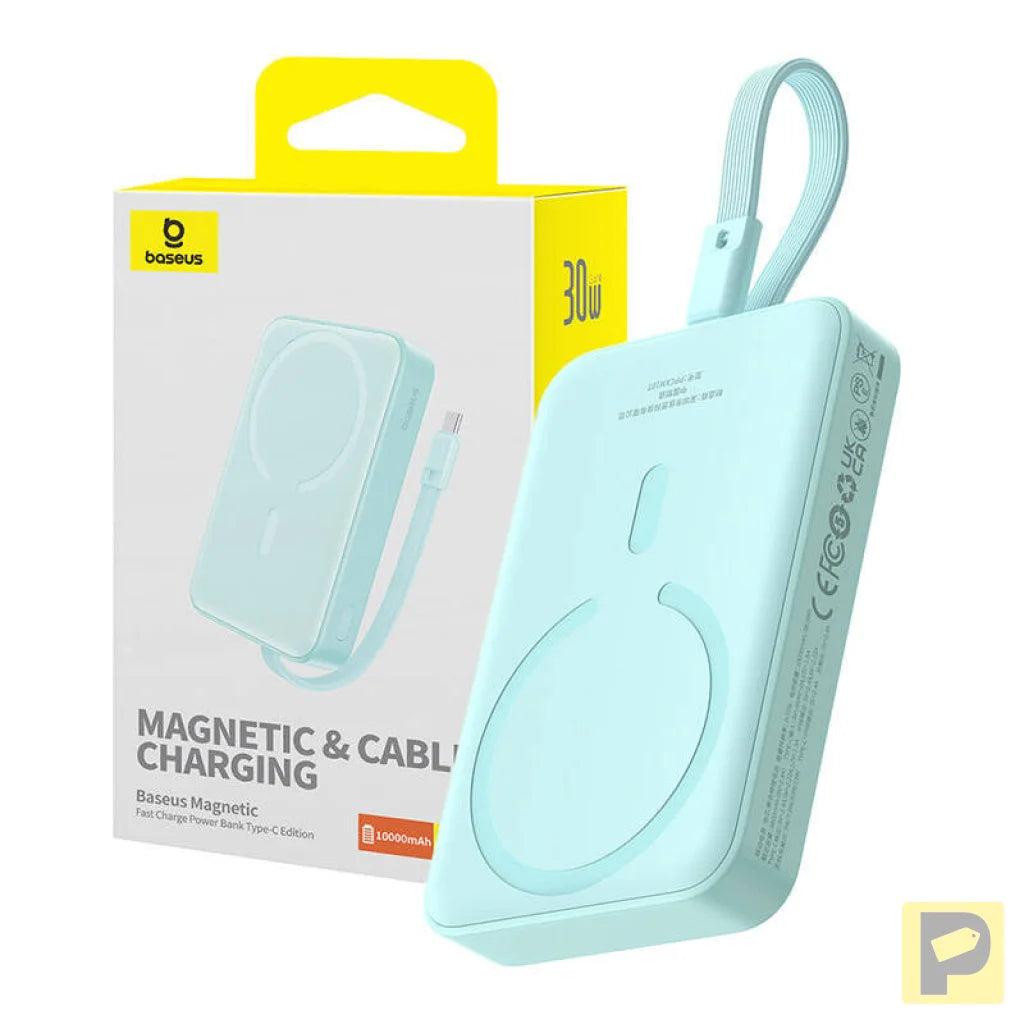 Powerbank Baseus Magnetic Mini 10000mAh, USB-C 30W MagSafe (blue)