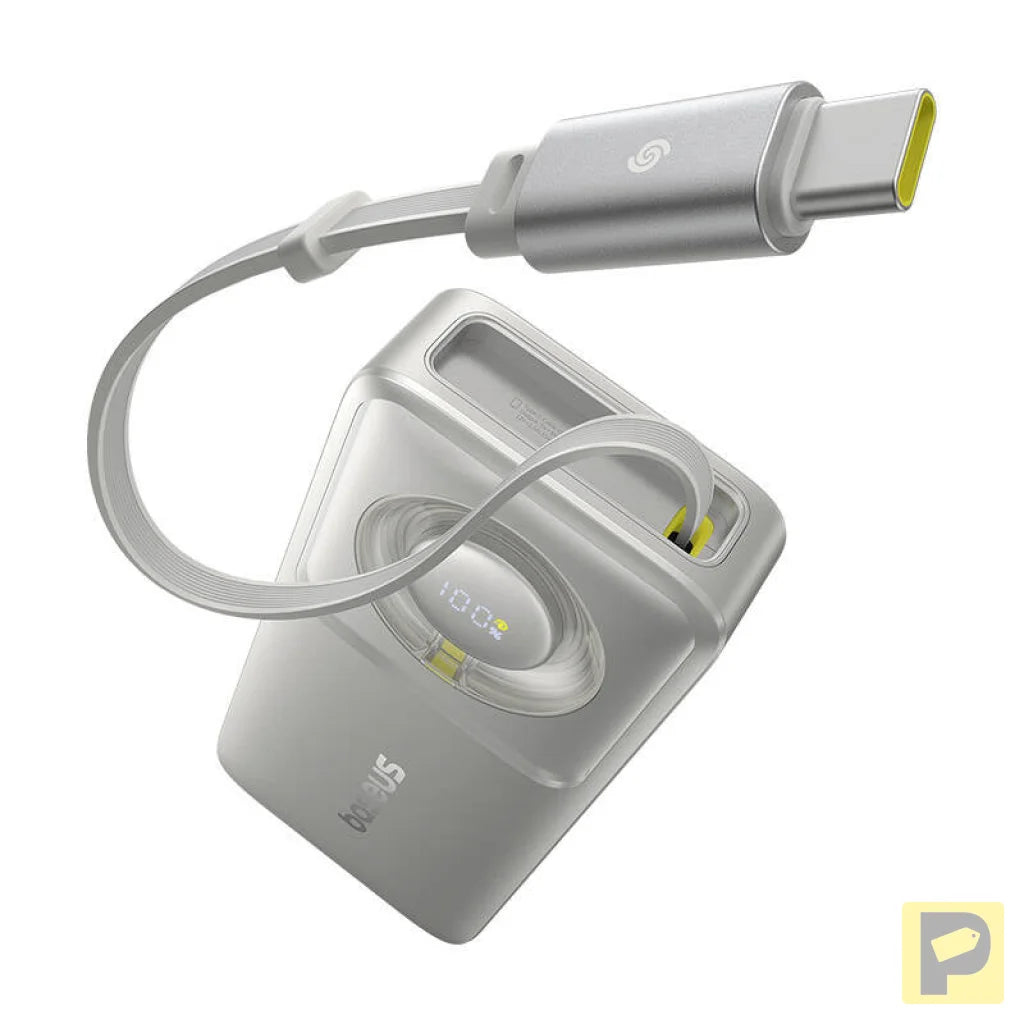 Powerbank Baseus OS Free2Pull 10000mAh 30W +cable (grey)