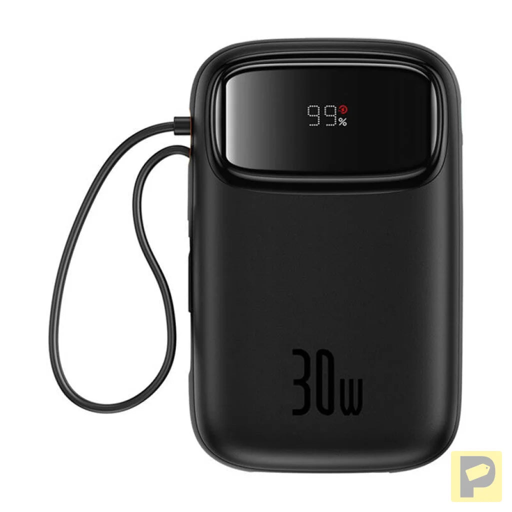 Powerbank Baseus QPow 2 10000mAh 30W 2xUSB-C (black)