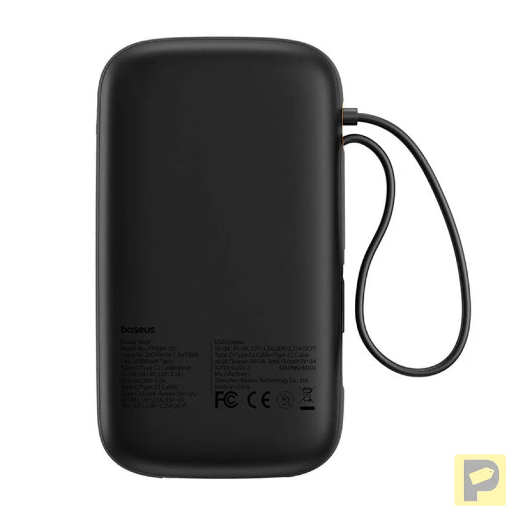 Powerbank Baseus QPow 2 20000mAh 30W 2xUSB-C (black)