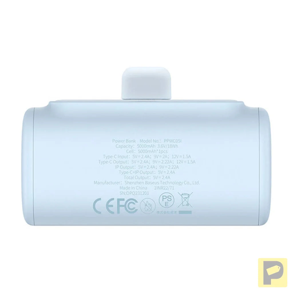 Powerbank OS-Baseus Compact IP 5000mAh 20W (blue)