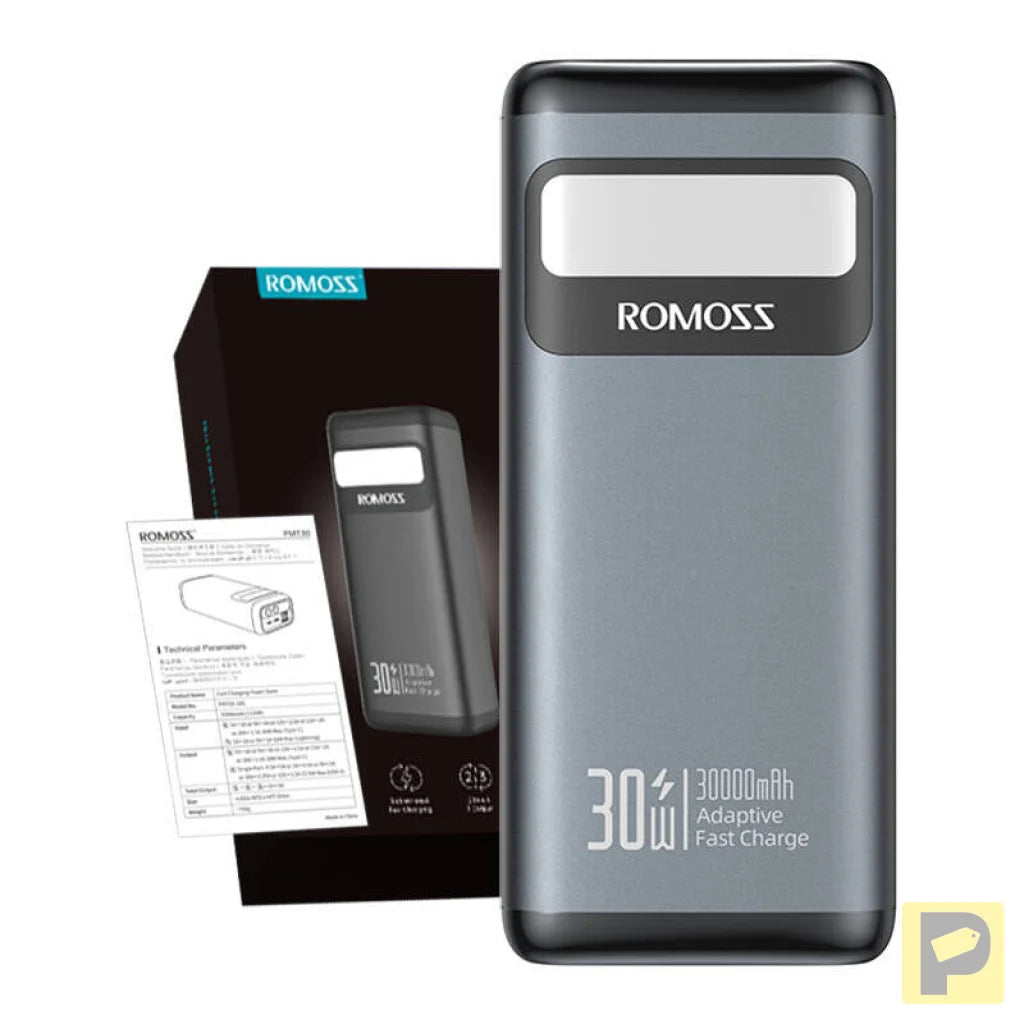 Powerbank PMT30 Romoss 30000mAh 30W (black)