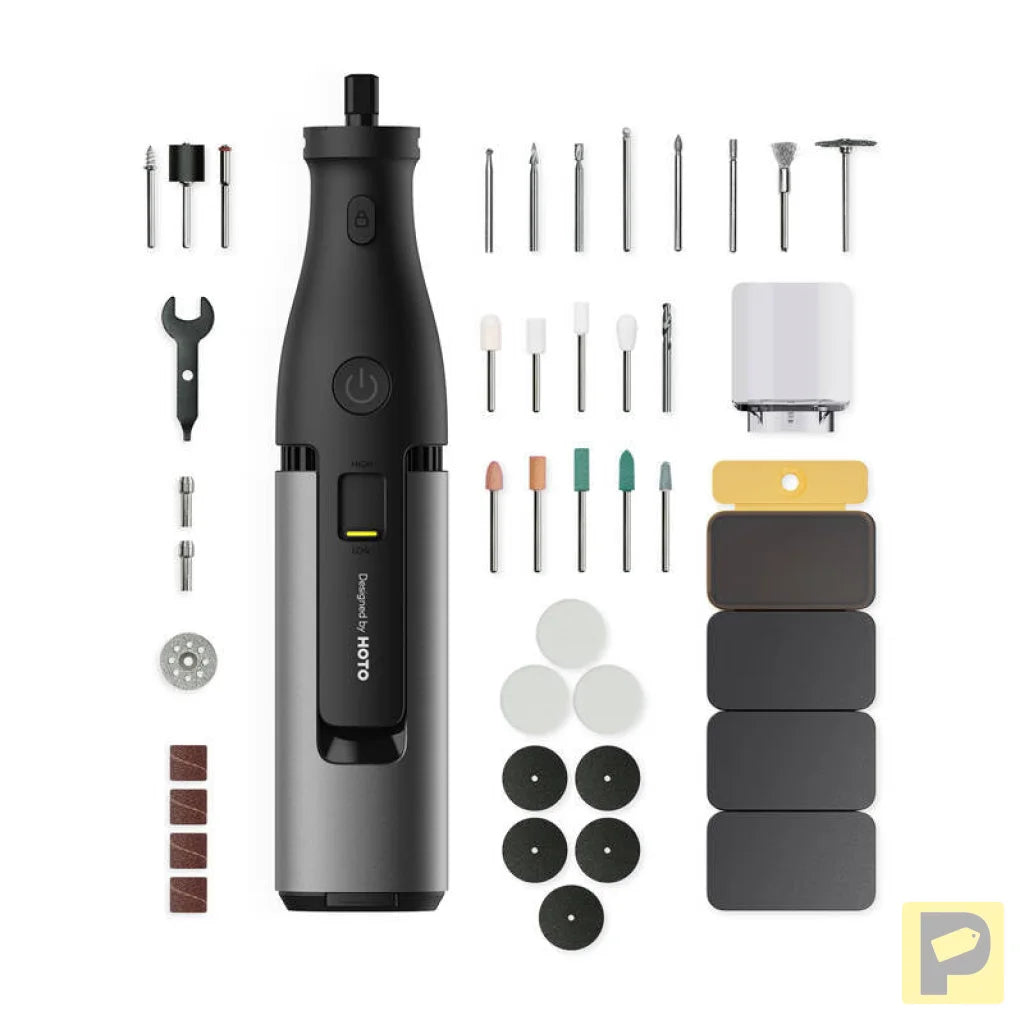Precision multifunction grinder 12V set 36 el. HOTO QWLDM002 35000RPM