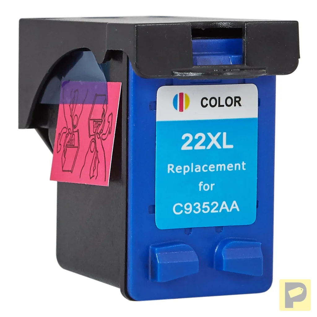 Printhead for HP | C9352CE / 22XL | rem. | multicolor | 18 ml | bulk