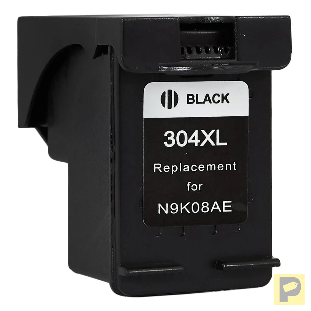 Printhead for HP | N9K08AE / 304XL | rem. | black | 20 ml | bulk | show ink level