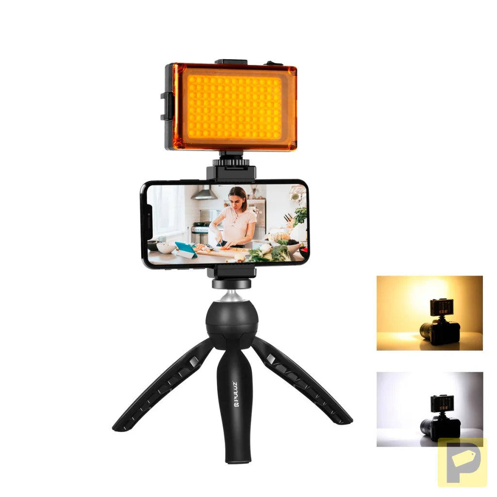Puluz live recording set tripod + LED lamp + phone clip PKT3131B