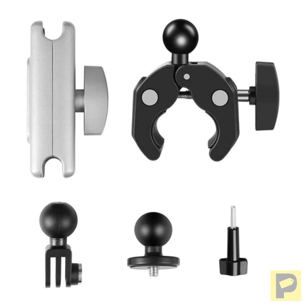 PULUZ motorcycle mount for sports cameras (DJI, GoPro, Insta360) (black)