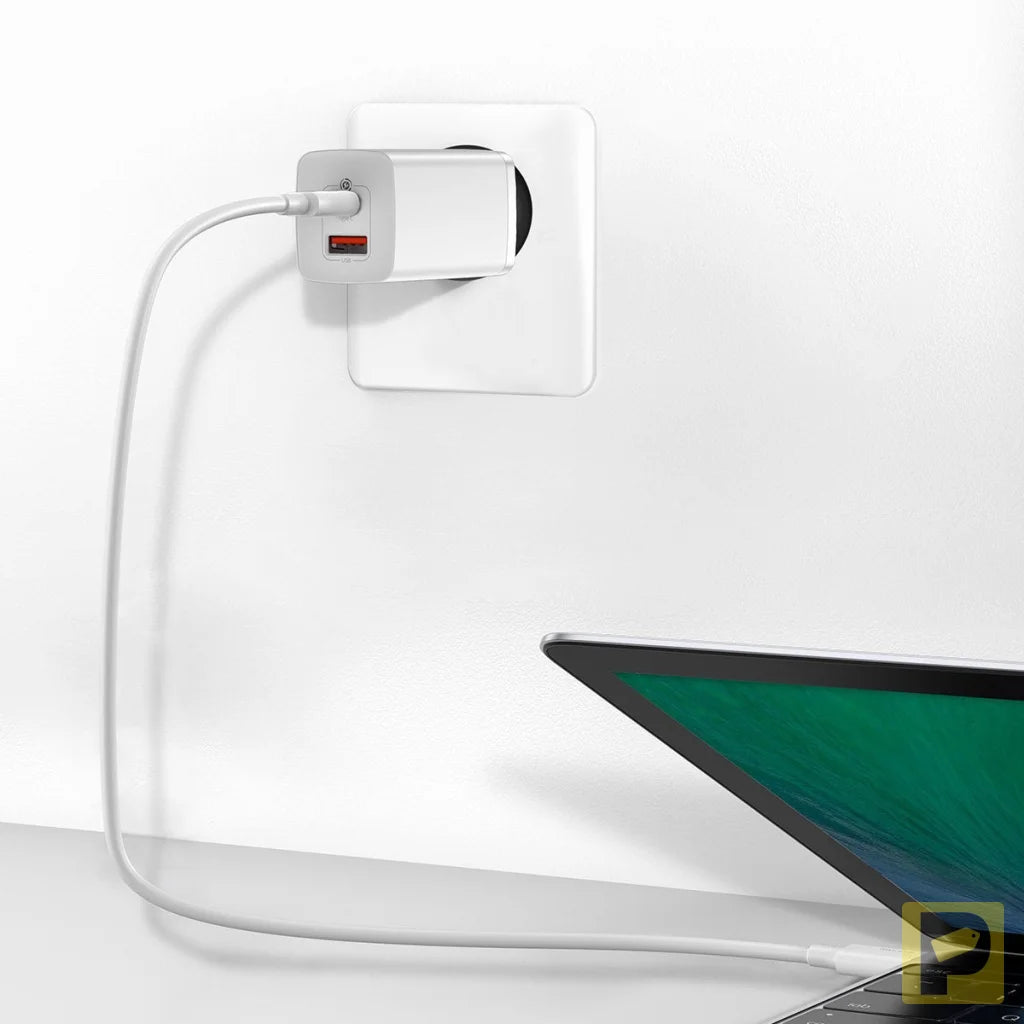 Quick Travel Charger Baseus GaN2 Lite USB+C 65W EU (white)