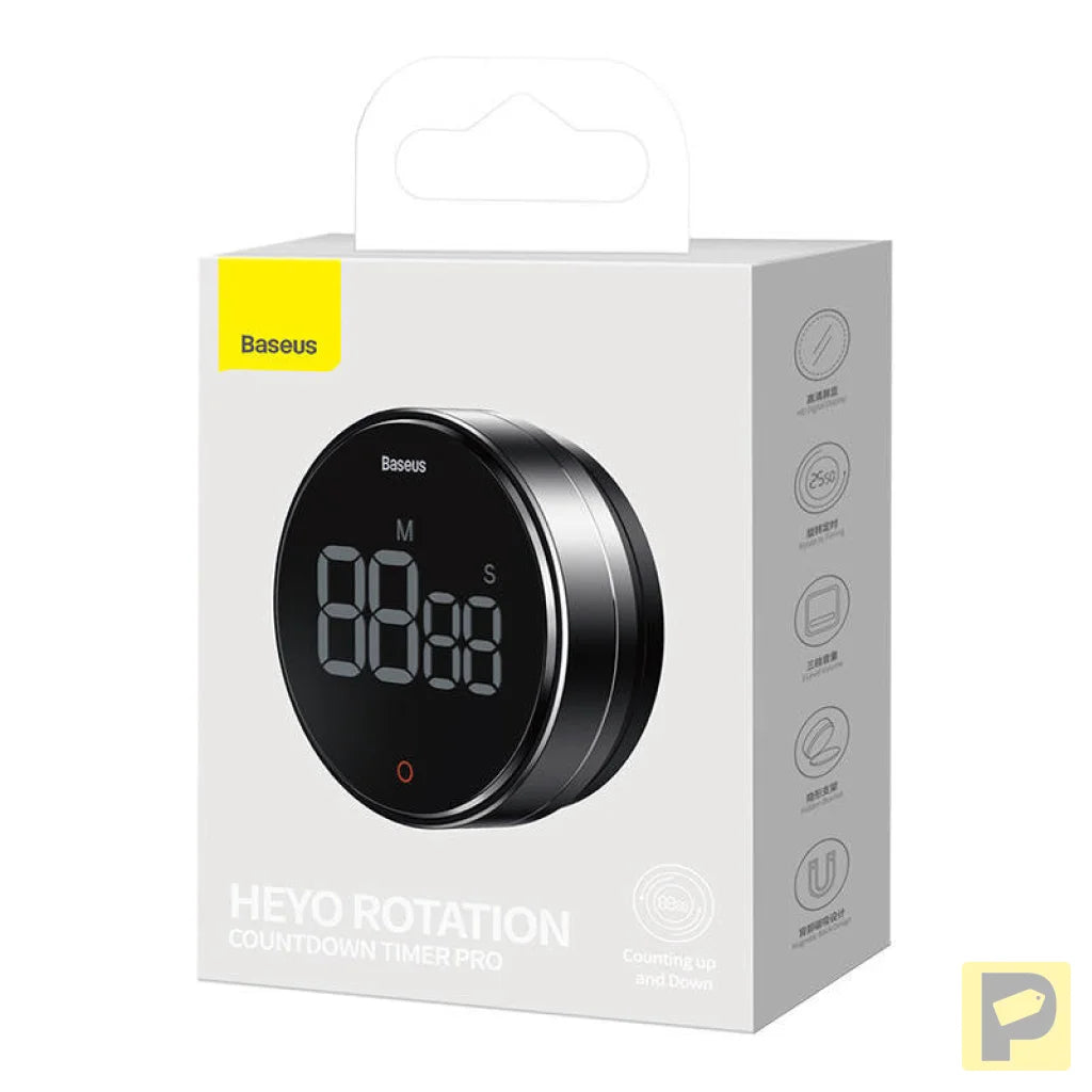 Rotation countdown timer Baseus heyo Pro Dark (grey)