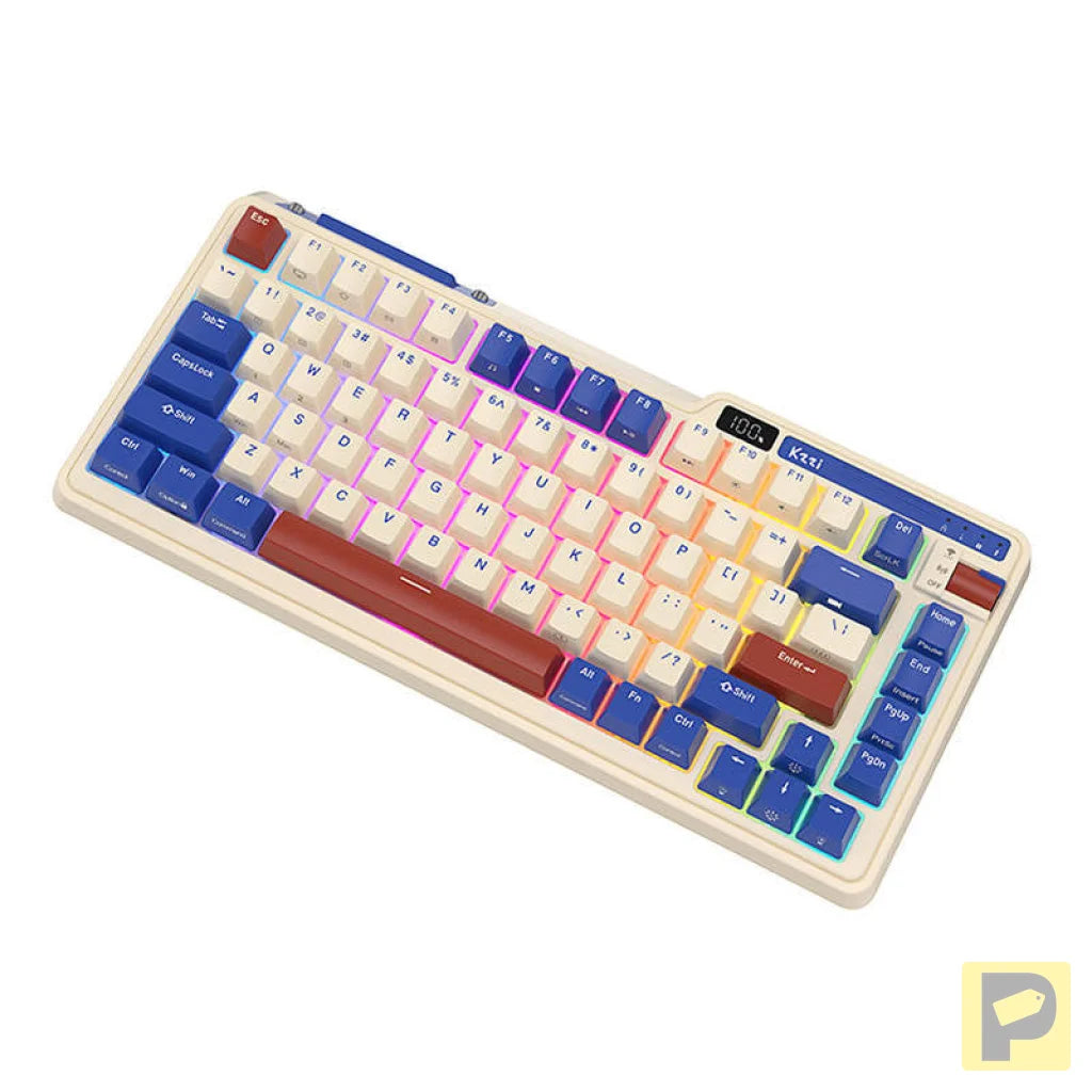 Royal Kludge KZZI K75 pro RGB wireless mechanical keyboard, Moment Switch (retro blue) (QWERTY)