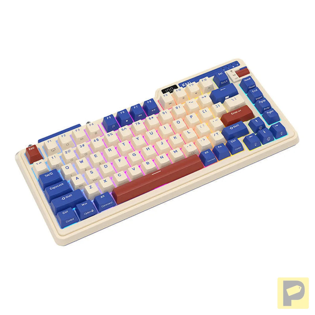 Royal Kludge KZZI K75 pro RGB wireless mechanical keyboard, Moment Switch (retro blue) (QWERTY)