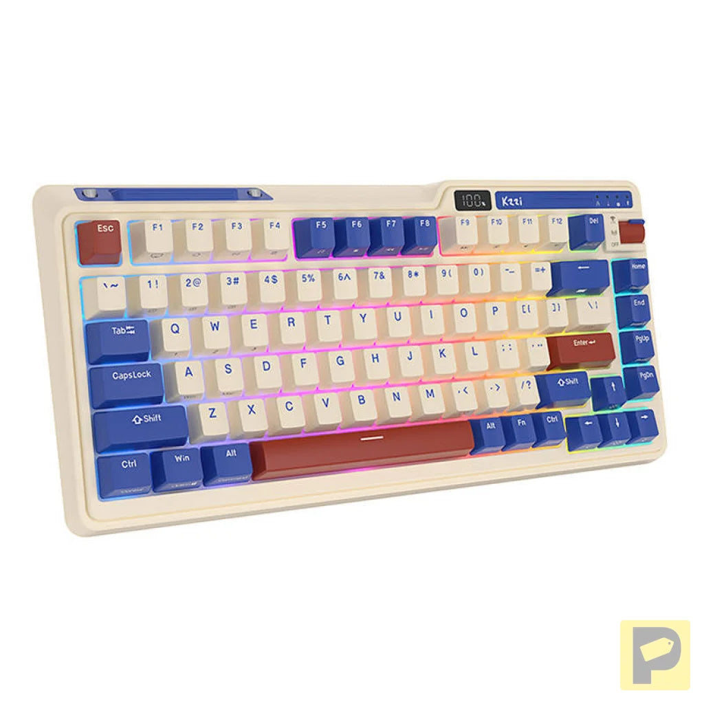 Royal Kludge KZZI K75 pro RGB wireless mechanical keyboard, Moment Switch (retro blue) (QWERTY)
