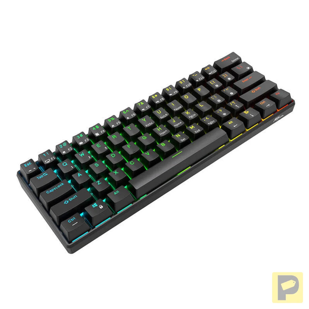 Royal Kludge RK61 RGB mechanical keyboard, brown switch (black) (QWERTY)