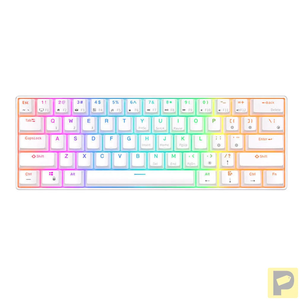 Royal Kludge RK61 RGB mechanical keyboard, red switch (white) (QWERTY)