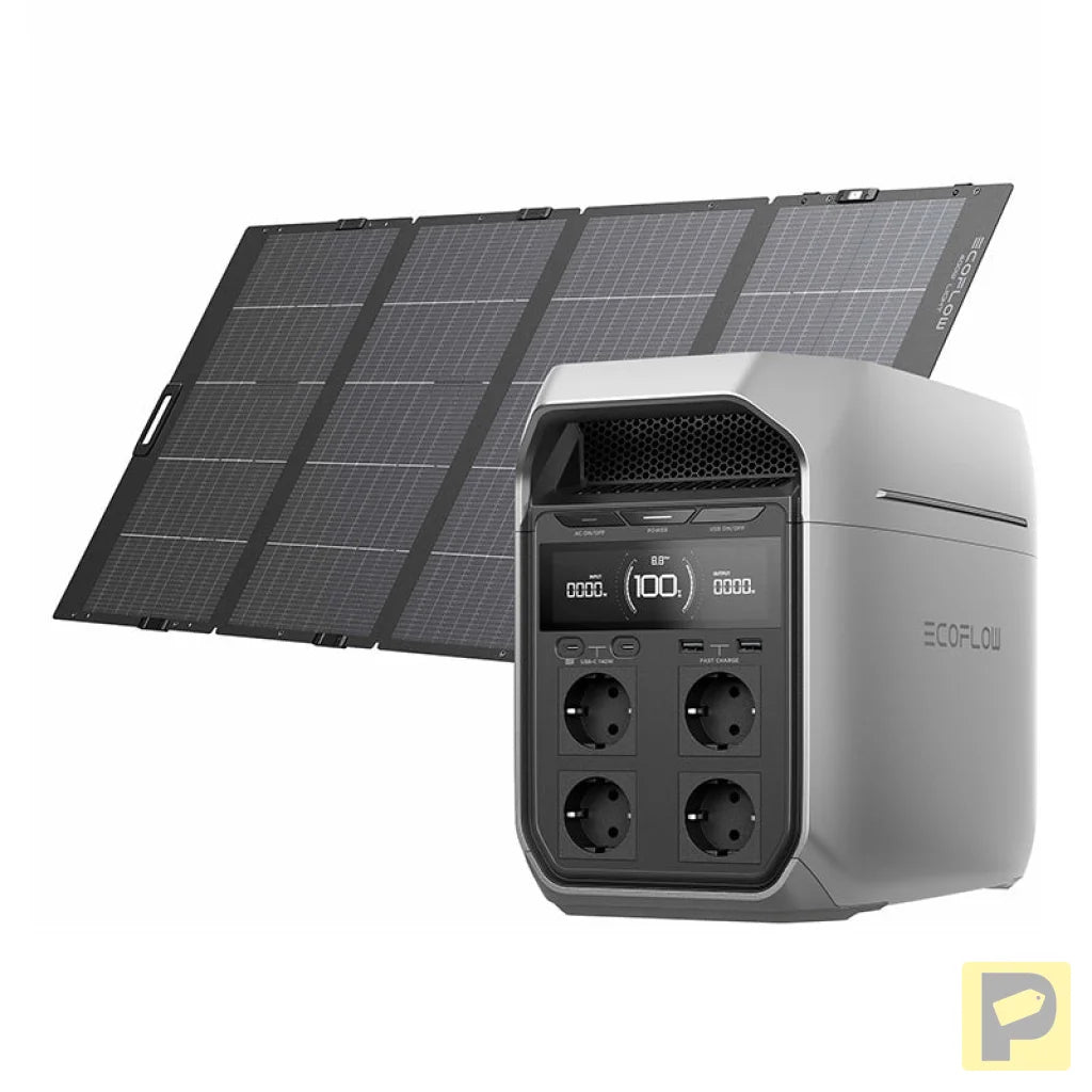 Set: EcoFlow Delta 3 Plus power station + 400W photovoltaic panel.