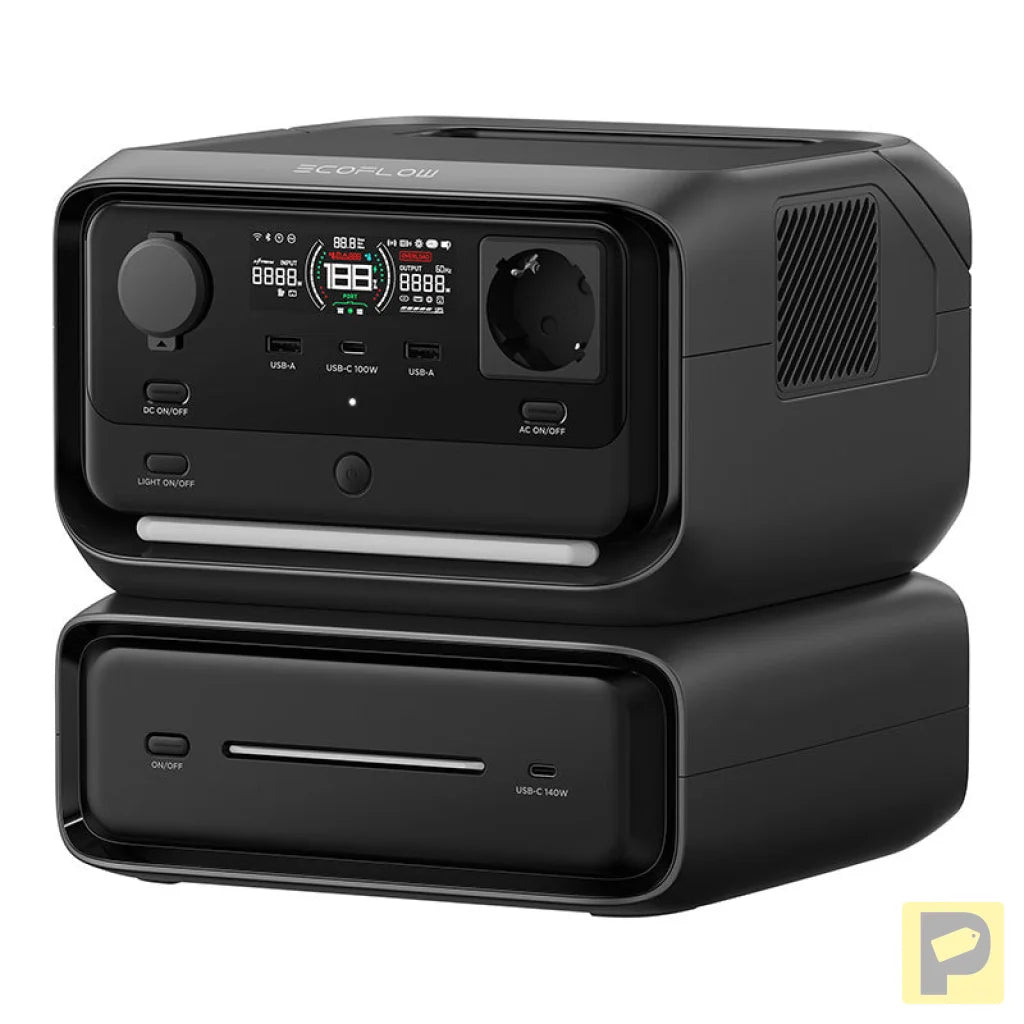 Set: EcoFlow River 3 Max power station + 160W photovoltaic panel.