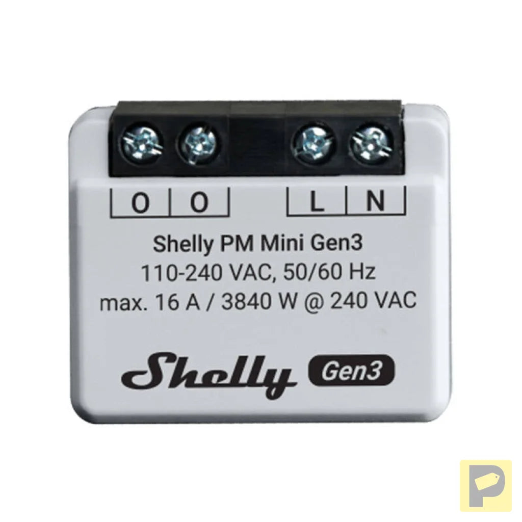 Shelly PM Mini Gen3 Set of 2 Controllers, WiFi/Bluetooth