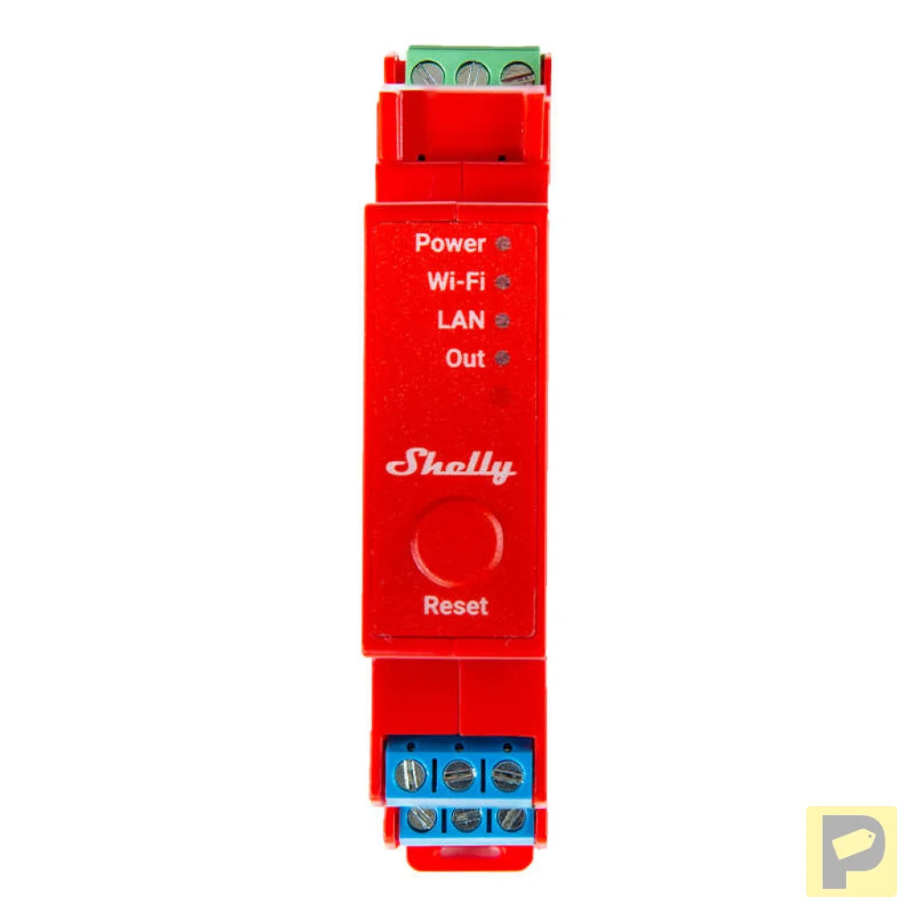Shelly Pro 1PM DIN Rail Switch with Power measurement, 1 channel, WiFi/LAN