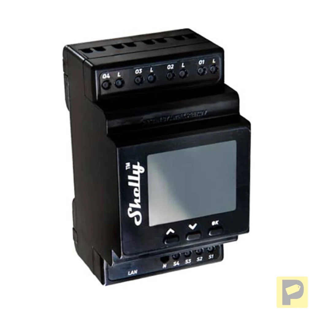 Shelly Pro 4PM DIN Rail 4-channel Relay, WiFi (Power measurement)
