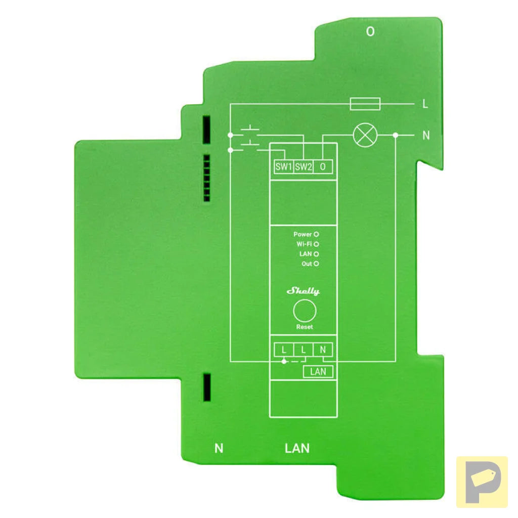 Shelly Pro Dimmer 1 DIN Rail Smart Switch, 1-channel
