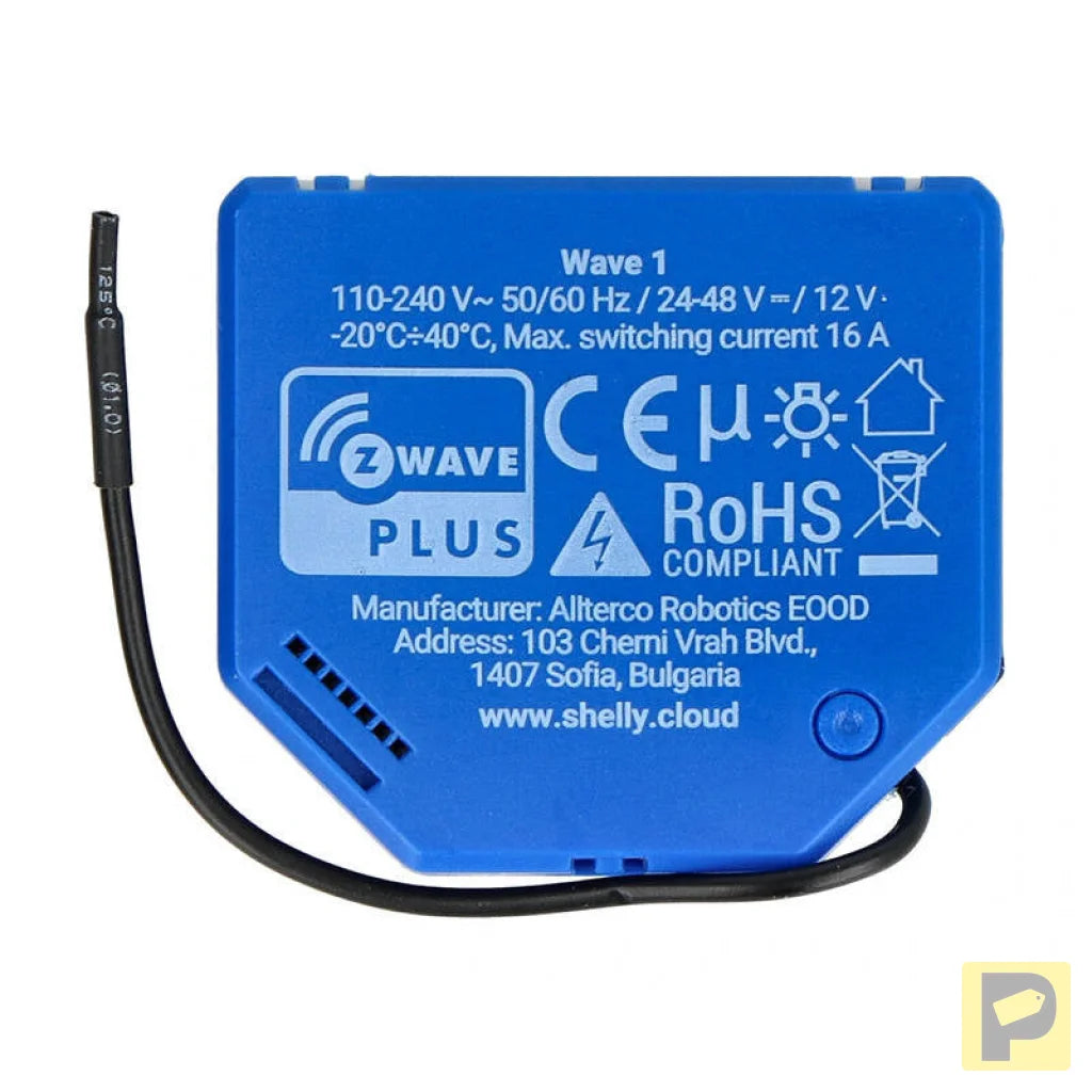 Shelly Qubino Wave 1 Controller, 1-channel, Z-Wave