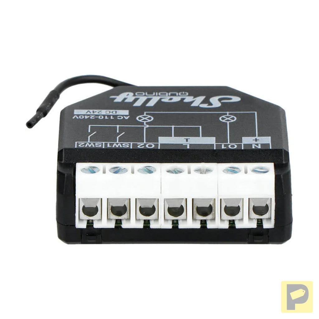 Shelly Qubino Wave2PM Controller, 2-channel, Z-Wave (Power measurement)