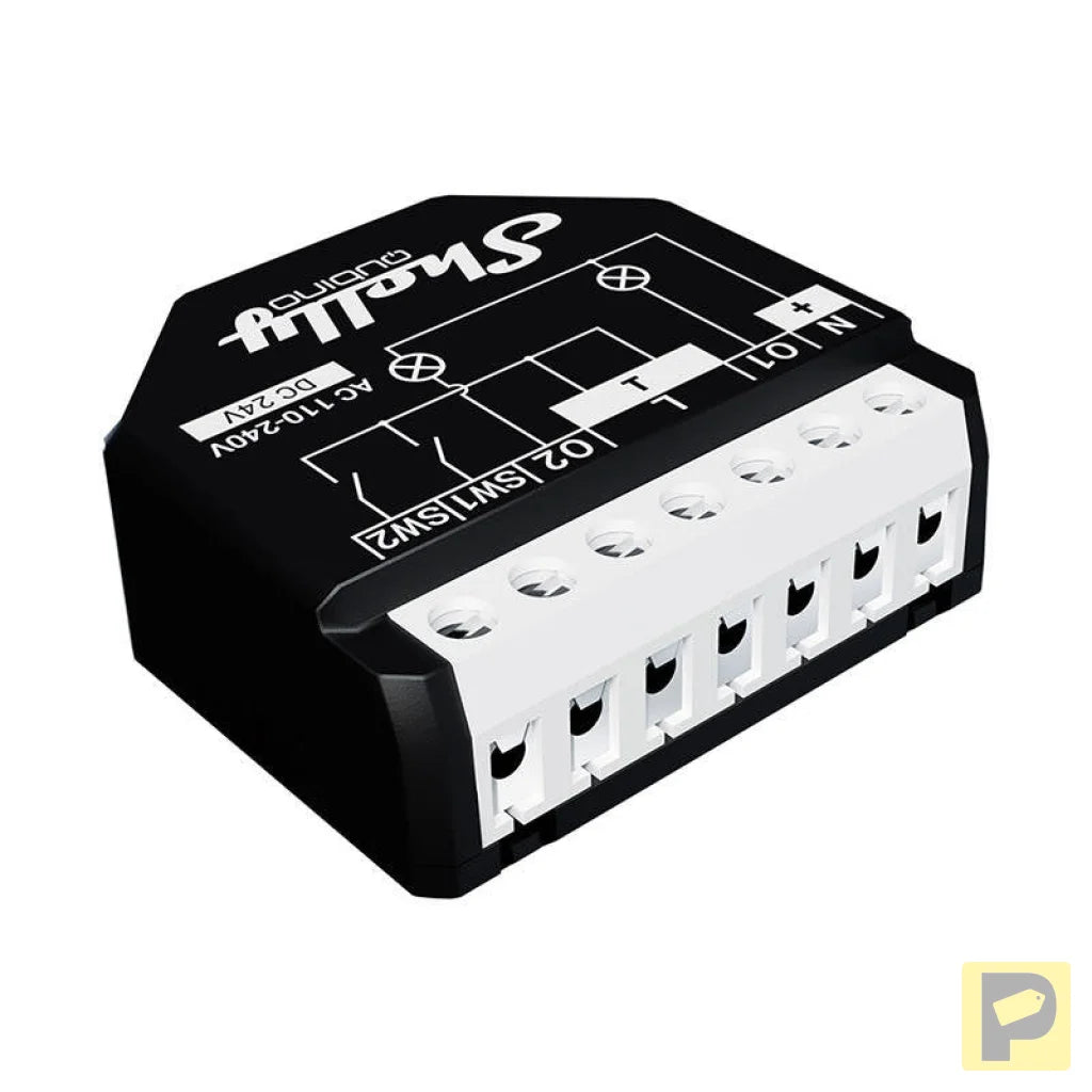Shelly Qubino Wave2PM Controller, 2-channel, Z-Wave (Power measurement)