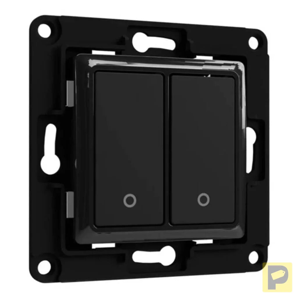 Shelly wall switch 2 button (black)