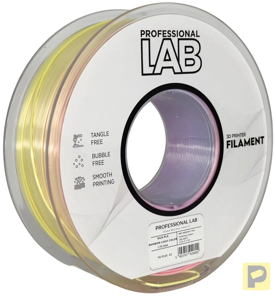 Silk PLA provides a smooth, glossy, silk-like finish. It's aesthetically appealing and perfect for decorative models or display prints.