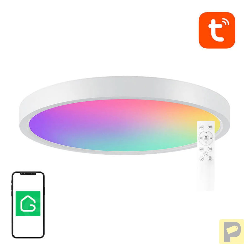 Smart ceiling lamp 30cm WiFi/Bluetooth 16M RGBCW Gosund LB12 1920lm Tuya + Remote Control.