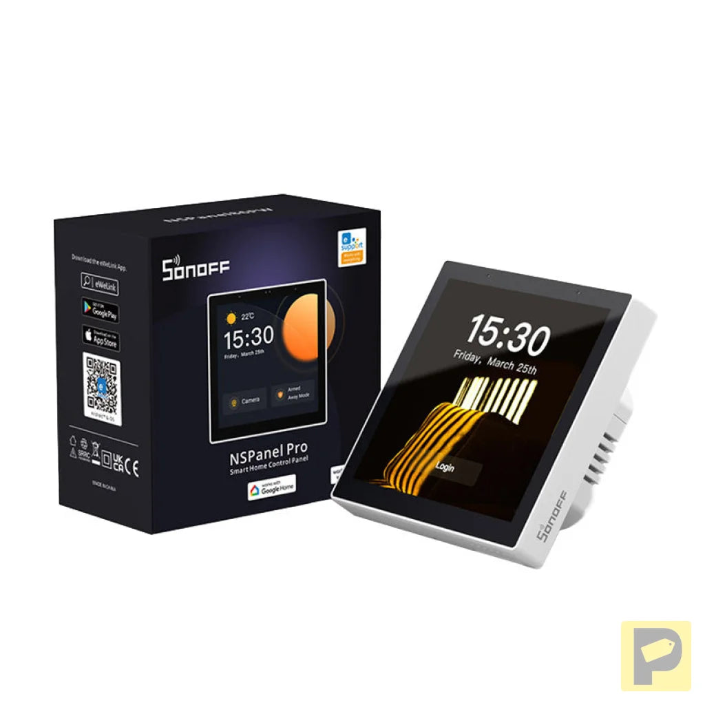 Smart Control Panel Matter WiFi/Bluetooth/ZigBee Sonoff NSPanel Pro (white)