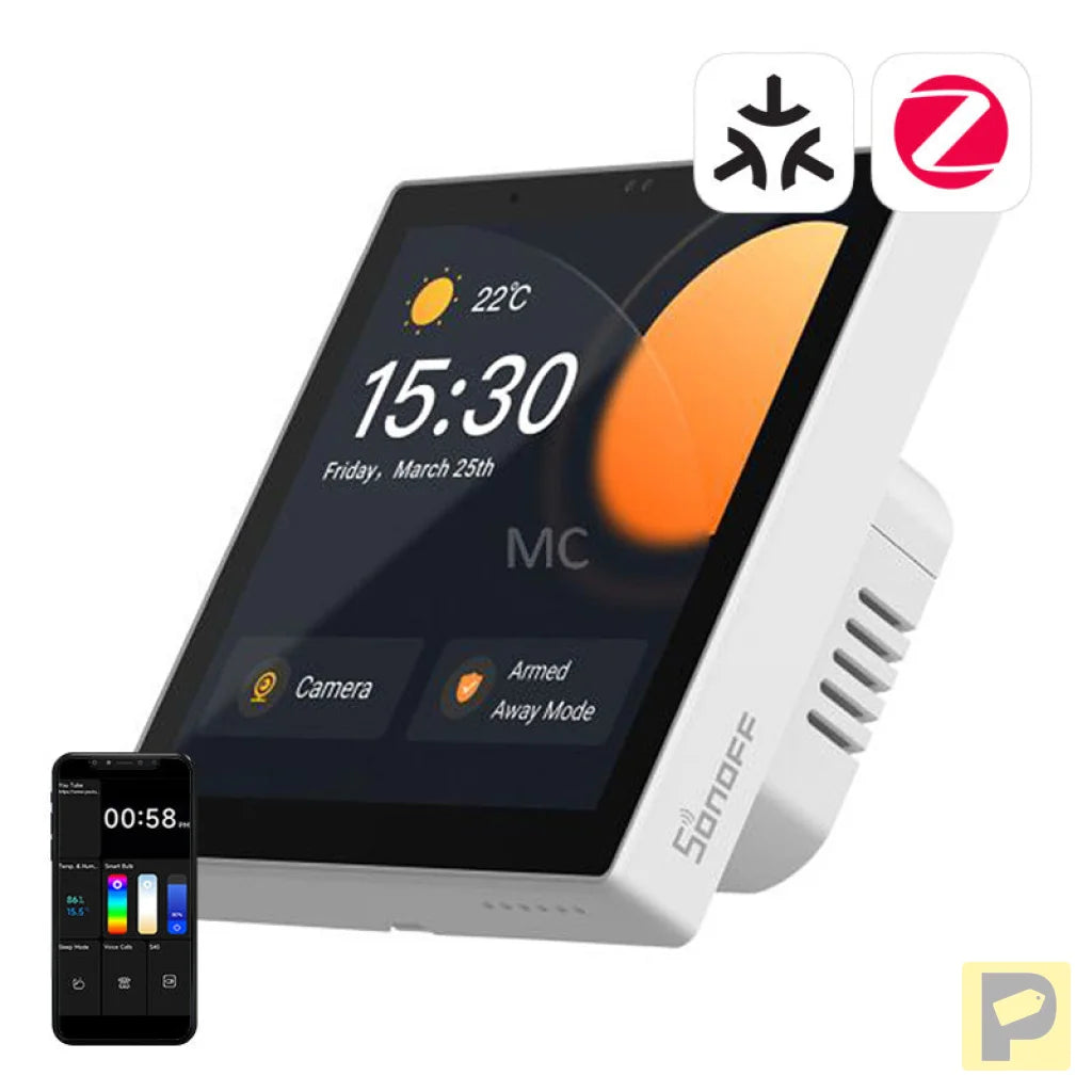 Smart Control Panel Matter WiFi/Bluetooth/ZigBee Sonoff NSPanel Pro (white)