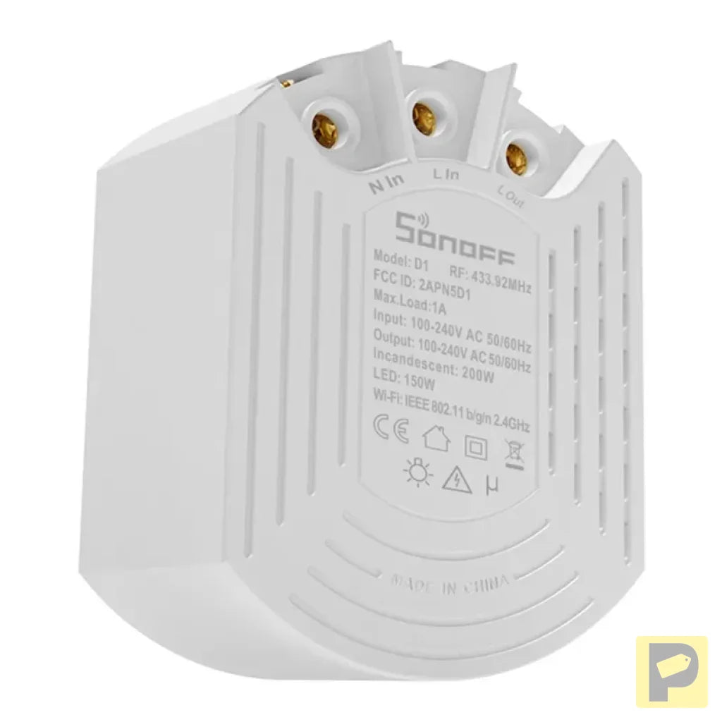 Smart Dimmer Switch Sonoff D1 with RM433R2 remote